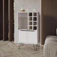 thumbnail image 2 of FM FURNITURE Fairfax Bar Cabinet in melamine Engineered Wood White, 2 of 6