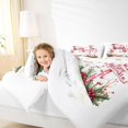 thumbnail image 4 of Feelyou Kawaii Pink Snowman 01, Winter Snowflake Twin Comforter Sets, Happy Christmas Holiday Reversible Bedding Set, Lightweight Room Decor, 2pcs, 4 of 8