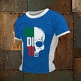 thumbnail image 2 of oqasdz Mens T Shirts Casual Italian Flag Print Comfortable Breathable for Daily Wear Sports and Relaxation Tee Top, 2 of 3