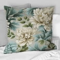 thumbnail image 2 of Designart "Green Petal Damask Melody" Damask Printed Throw Pillow, 2 of 5