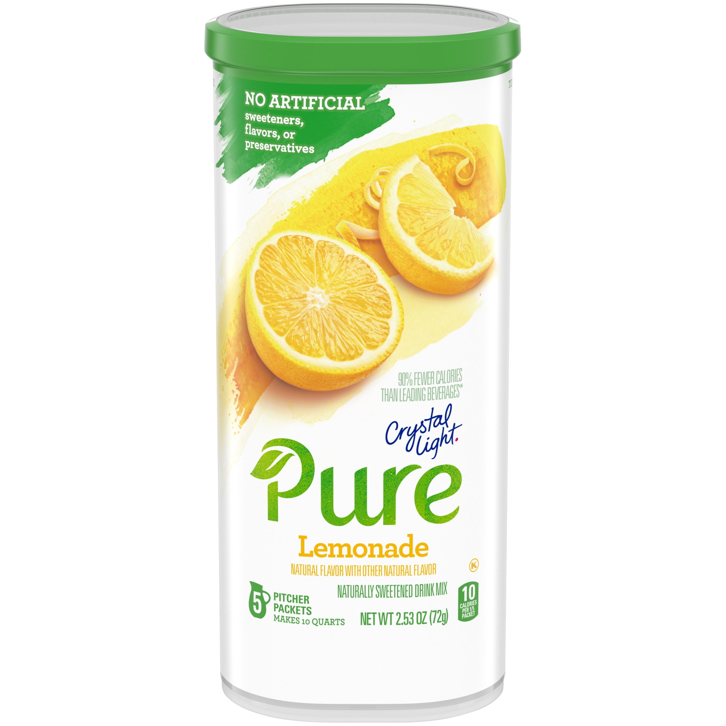 Crystal Light Pure Lemonade Powdered Drink Mix, Caffeine Free, 2.53 oz
