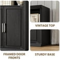 thumbnail image 4 of Rresyet 28" W Bookcase with Doors, Modern Tall Bookshelf 6-Tier Black Bookshelves with Storage Cabinet for Office, Living Room, Library, 4 of 7