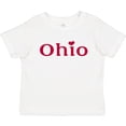thumbnail image 3 of Inktastic Ohio in Red Text with Heart Boys or Girls Baby T-Shirt, 3 of 5