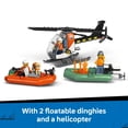thumbnail image 6 of LEGO City Coast Guard Rescue Boat & Helicopter Building Toys - Kids Pretend Play Set for Boys & Girls, Ages 7+ - W/2 Rescue Boat Toys, 5 Minifigures & Dog Figure - Gift Idea for Birthdays - 60504, 6 of 8
