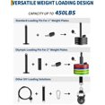 thumbnail image 4 of Pulley System for Home Gym, Cable Weight System Attachments Set with 2 in 1 LAT Pulldown Bar, Tricep Rope, Biceps Curl, Chest Fly Handles for Arm Workouts Fitness Equipment, 4 of 7