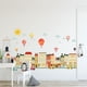 thumbnail image 2 of 1 pegatina de pared adhesiva-calcomanía de globo de aire caliente de sol y nubes-decoración de pared de habitación de niños JAMW Sencillez, 2 of 5