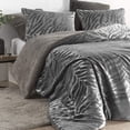 thumbnail image 2 of Coma Inducer Primal Zebra - ® Oversized Comforter Set - Silver Black Twin XL 2 Piece, 2 of 3