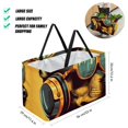 thumbnail image 2 of Dog Retro Reusable Foldable Oxford Cloth Storage Bins: Large Capacity Shopping Bags for Laundry and More, 2 of 7