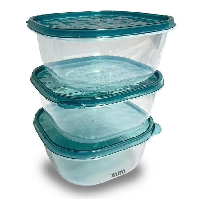 Set De 3 Toppers Recipiente Para Almacenar Alimentos Contenedor Con Una Capacidad De 1000ml C/u