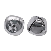 12 Packs: 2 ct. (24 total) 50mm Silver Jingle Bells by Creatology™