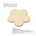 thumbnail image 4 of Uxcell 60mm Wooden Flowers, 50 Pack Unfinished Wood Flowers Blank Wooden Cutouts Ornaments Natural Wood Pieces, 4 of 5