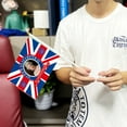 thumbnail image 3 of Queen Elizabeth II hand waving flag 14cm x 21cm Mini Hand Held Flags (12 pack), 3 of 5