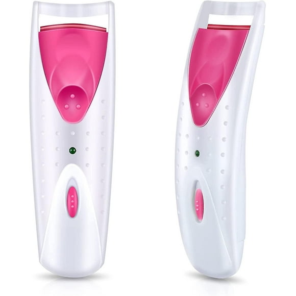 2 Pieces Heated Eyelash Curler Electric Eyelash Curlers Painless Safety Design With Double Silicone Curling Pad For Women Long Lasting Naturally Eyela