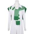 thumbnail image 2 of INSPIRE CHIC Women's Stripes Sweater Shawl Wraps Knitted Knotted Multicolor Fashion Casual Scarf for Travel Office One Size Green, 2 of 6