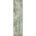thumbnail image 1 of Unique Loom 3138736 Vintage Distressed Traditional Runner Rug, 2' 6" x 10', Green/Beige, 1 of 2