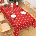 thumbnail image 3 of HA-EMORE 60 Inch Round Snowflake Christmas Tablecloth Christmas Decoration - Xmas Table Cloth WP and Washable Holiday Decorative Table Cover for Outdoor, Indoor Party Kitchen Dining Room, 3 of 7