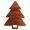 Brown, variant on DiMaddie Christmas Tree Shaped Wooden Cutting Board Kitchen Chopping Board Multi-use Christmas Tree Craft