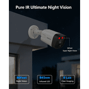 OOSSXX 4K PoE Security Camera System, 4 Cameras 8 Channel NVR System without HDD