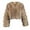 Brown44, variant on Darzheoy Womens Winter Outerwear FauxFur Long Sleeve Crop Jacket ShaggyCoat Open Front Cardigans