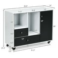 thumbnail image 2 of Gymax Lateral Mobile Filing Cabinet Large Printer Stand w/ 2 Drawers, 2 of 10