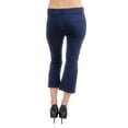 thumbnail image 4 of Vivian's Fashions Yoga Pants - Capri, Junior Size (Fuchsia, Small), 4 of 4