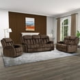 thumbnail image 6 of Bonzy Home Manual Recliner Sofa Living Room Furniture Set, Manual Recliner Chair, Manual Loveseat and 3 Seat Recliner Sofa Couch Set for Living Room, 6 of 8