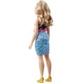 thumbnail image 7 of Barbie Fashionistas Doll #202 in Girl Power Print Outfit, with Curvy Body, Blonde Hair & Accessories, 7 of 7