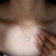 thumbnail image 4 of Princess Cut Ethiopian Opal Solitaire Pendant for Women - 7 mm - AAA Grade, 925 Sterling Silver, 4 of 8