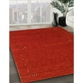 thumbnail image 3 of Ahgly Company Machine Washable Indoor Square Contemporary Neon Red Area Rugs, 3' Square, 3 of 7