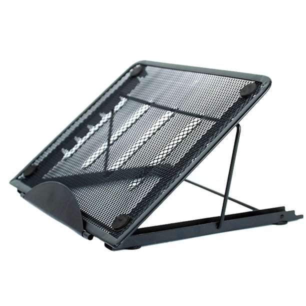 Malla de acero para computadora portátil, soporte para tableta, estante plegable, ajustable, para computadora portátil, soporte para mesa, soporte para mesa Vogacara DZ5284-04B