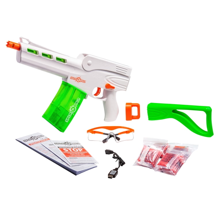 Splat Gun Box Splat Guns Splat-R-Ball SRB1300 Skyglow Blaster Kit - Glow In The Dark ...