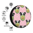 thumbnail image 5 of Balery Panda Avocadotire Cover Waterproof Dust-Proof, Universal Spare Wheel Tire Cover For Trailer, Rv, Suv Truck And Vehicle Camper Accessories-14 Inch, 5 of 9