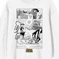 thumbnail image 2 of Saturday AM Clock Striker Manga Page Philomena Clock Adult White Crew Neck Sweatshirt - XXL, 2 of 7