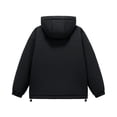 thumbnail image 4 of LYSMORA Mens Color Block Hooded Puffer Jacket Adjustable Drawcord Windproof Snow Winter Coat Multi Zipper Storage Pockets, 4 of 7