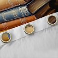 thumbnail image 4 of Manfei Western Books Teens Blackout Curtains Set of 2 (52x84 Each), Romantic Pink Rose Flower Window Curtains, Oil Printing Artwork Curtains and Drapes, Curtains and Drapes Decor, 4 of 6