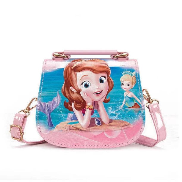 Bolsos cruzados de dibujos animados de Disney para niñas, bolsos de hombro con estampado de Frozen 2, princesa Elsa, Anna, sirena, blancanieves, regalos para niños, 2022
