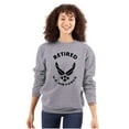 thumbnail image 3 of US Air Force Retired USAF Veteran Unisex Plus Size Sweatshirt Brisco Brands 2X, 3 of 5