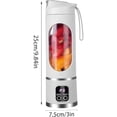 thumbnail image 4 of Digital Multimode Juicer Blender - Smart LED Display, 450ML Portable Electric Juice Cup, Leak Proof Design for Smoothies, Juicing, Ice Crushing, Travel, Gym, 4 of 7