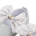 thumbnail image 6 of Travelwant Baby Girls Glitter Sequins Sparkly Bling Bowknot Anti-Slip Mary Jane Flat Crib Shoes, 6 of 7