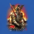 thumbnail image 3 of Apocalypse Reaper Long Sleeve T-shirt Fantasy Skeleton Knight with a Sword Medieval Legendary Creature Dragon Wizard, 3 of 7