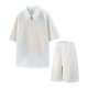 thumbnail image 1 of Pantalones con Cremallera Bolsillos Hombres, Nuevo Ejercicio Casual Ventilar Manga Corta Cremallera Solapa Conjunto para el Uso Diario, 1 of 7