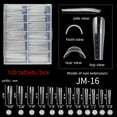 thumbnail image 3 of 120Pcs Dual Forms Nail Tips Mould False Poly Gel Building Mold Varies, 3 of 6
