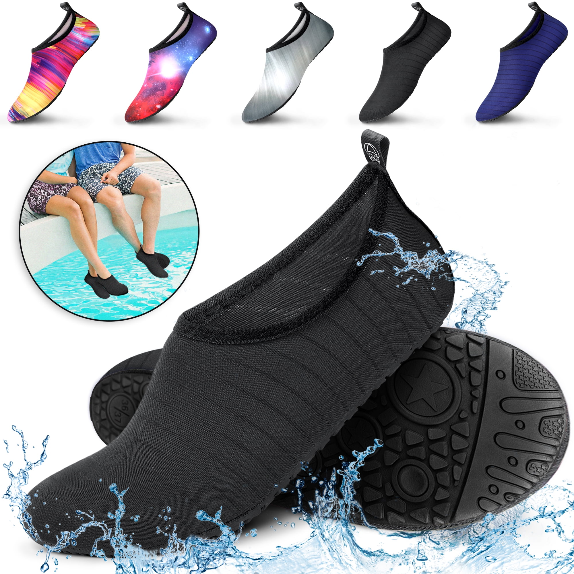 Claev Water Shoes for Men & Women / Aqua Socks / Barefoot Skin Shoes ...