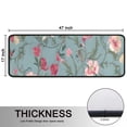 thumbnail image 5 of Kitchen Rugs Sets Of 2,Pioneer Flower Floral Print Pattern Anti Fatigue Kitchen Mat Rugs Non Slip Washable,Decorative Kitchen Floor Mats for Kitchen,Sink,Laundry,17"x47"+17"x47", 5 of 5