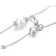 thumbnail image 3 of Cadena de cintura con perlas y diamantes de imitación para mujer. Talla única. Plata, 3 of 9