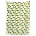 thumbnail image 2 of Cinco de Mayo Tablecloth, Funny Mexican Cactus Characters, Rectangle Satin Table Cover Accent for Dining Room and Kitchen, 52" X 70", Lime Green White Mustard, by Ambesonne, 2 of 2