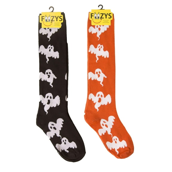 Foozys Women’s Winter Novelty Casual Knee High Socks | Ghosts (2 Pair)