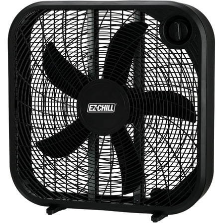 EZ-Chill 20 in. Box or Window Fan, 3-Speed, Black