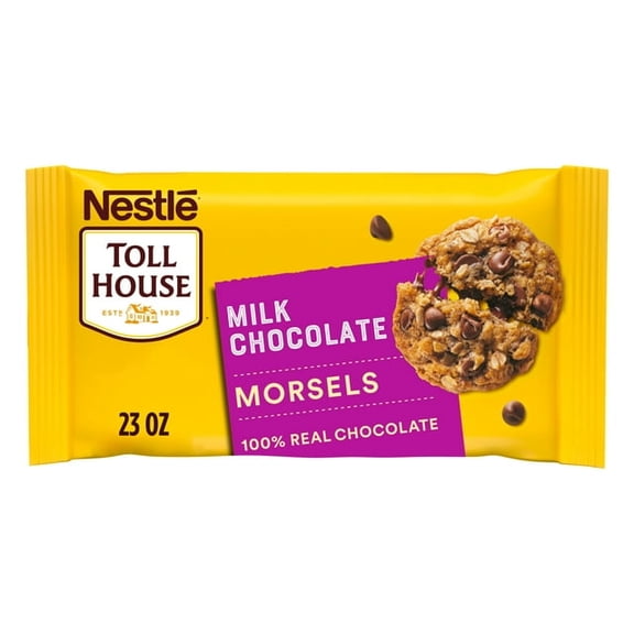 Nestle Toll House Milk Chocolate Regular Baking Chips, 23 oz Bag (Pack of 2)