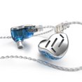 thumbnail image 1 of Auriculares intrauditivos KZ ZAX Auriculares deportivos con cable 0,75 mm Auriculares portátiles Cable largo Bajo estéreo Música Manos libres para caminar Correr Plata Tipo 1 seitruly EL005375-01B, 1 of 2